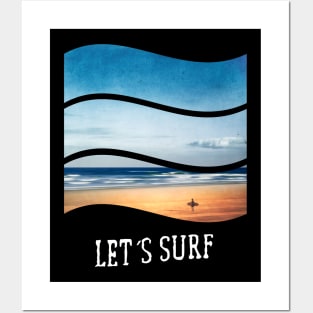 Let's Surf Posters and Art